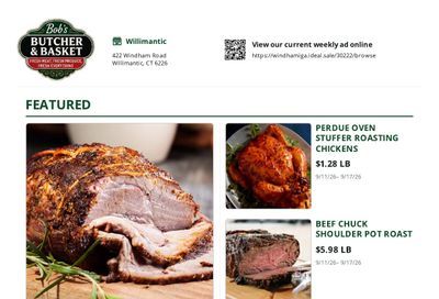Bob's Butcher & Basket Weekly Ad September 11 - 17, 2026