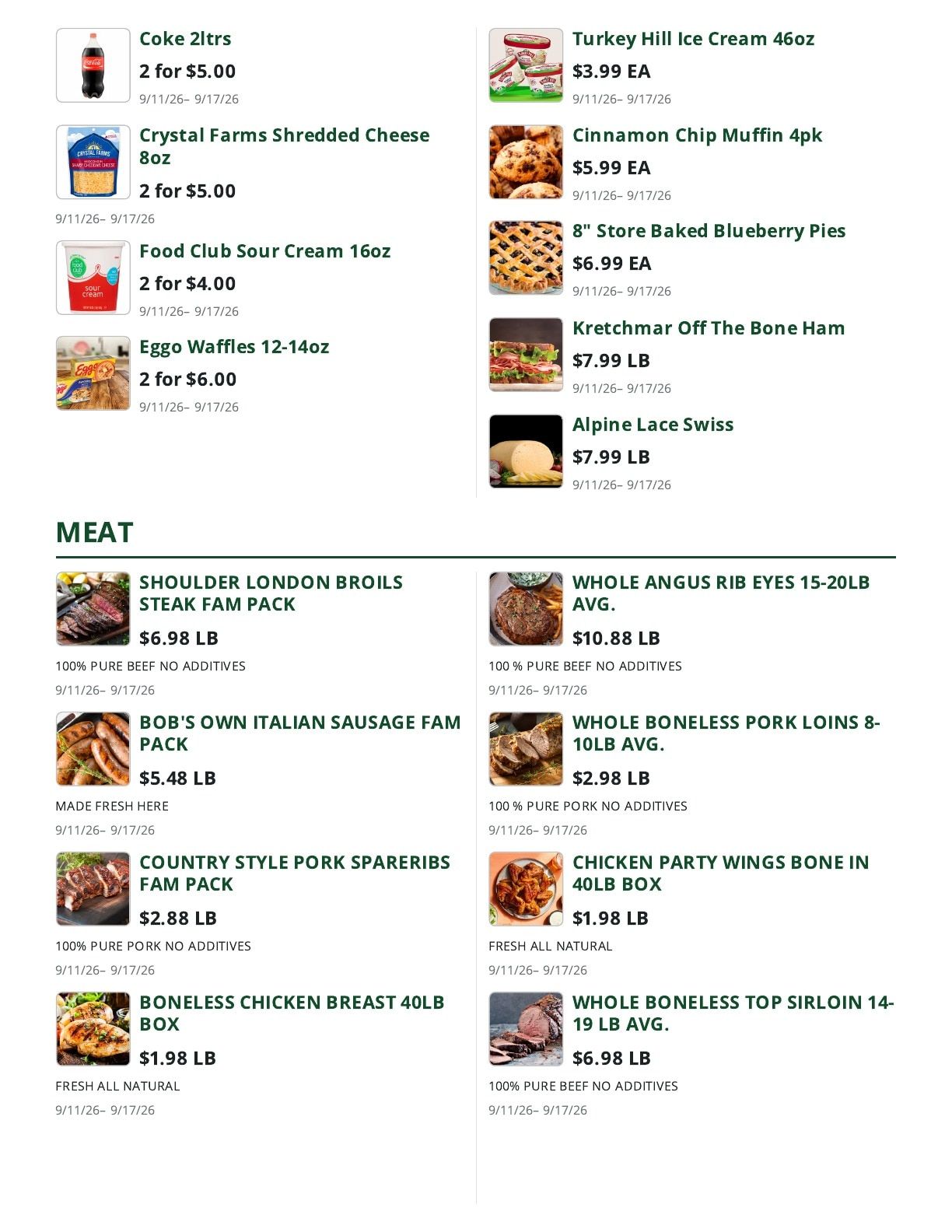 Bob's Butcher & Basket Weekly Ad September 11 - 17, 2026
