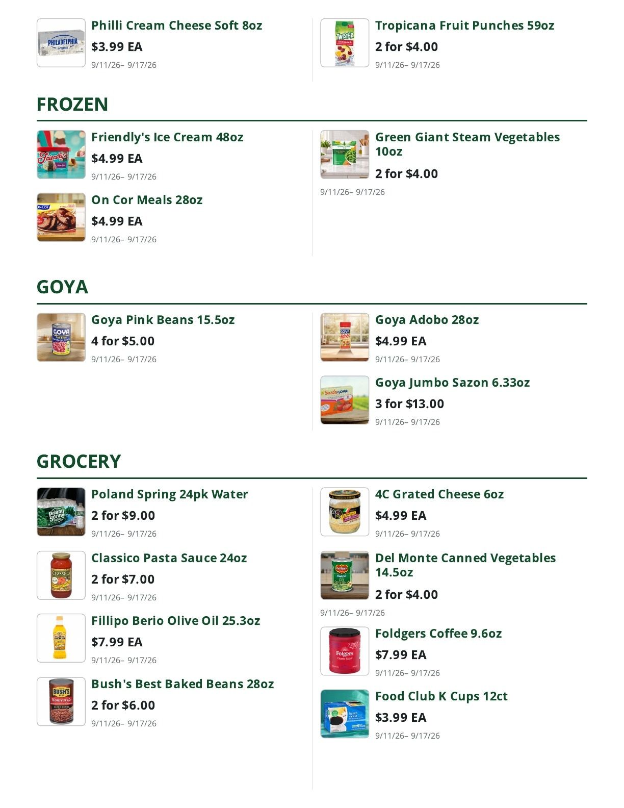 Bob's Butcher & Basket Weekly Ad September 11 - 17, 2026