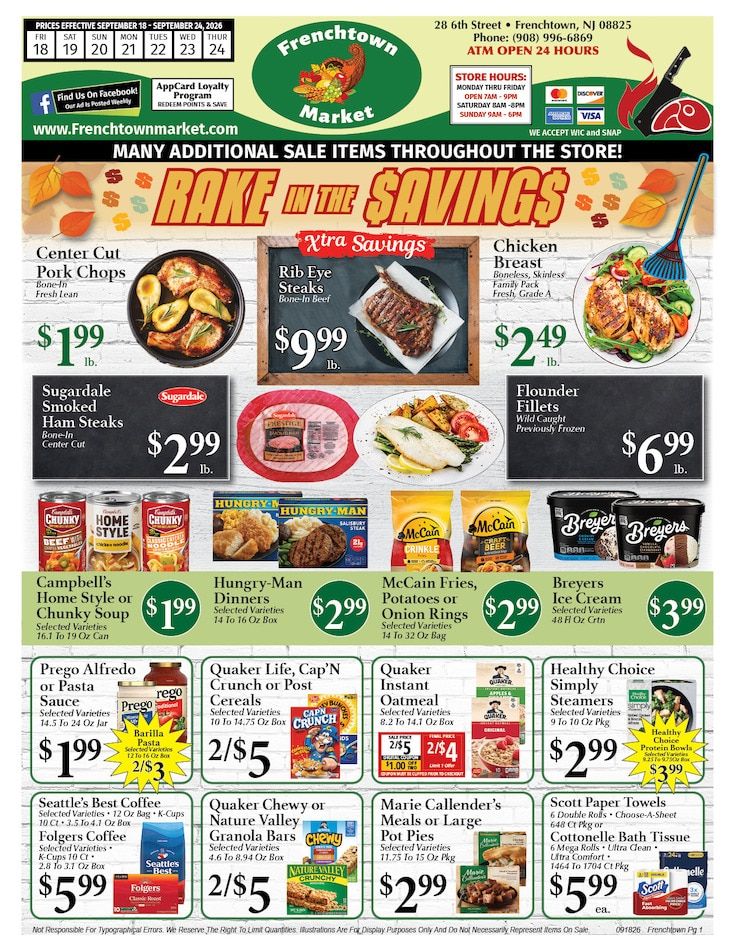 Frenchtown Market Weekly Ad September 18 - 24, 2026