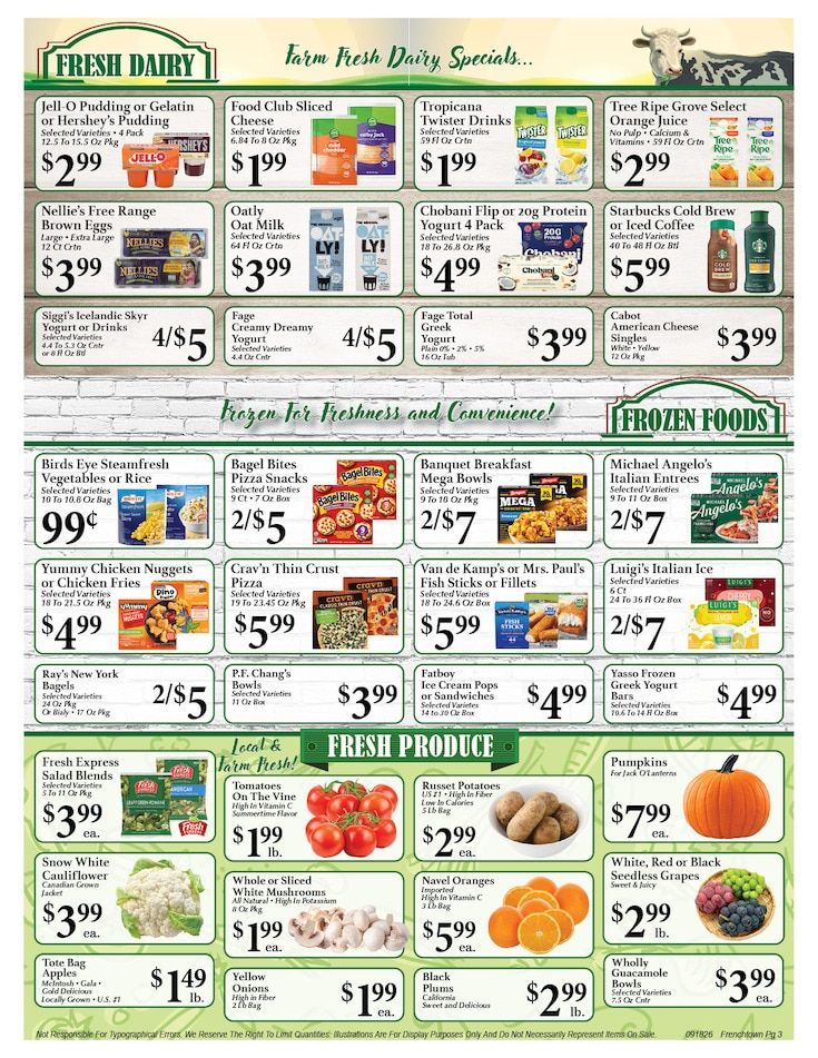 Frenchtown Market Weekly Ad September 18 - 24, 2026