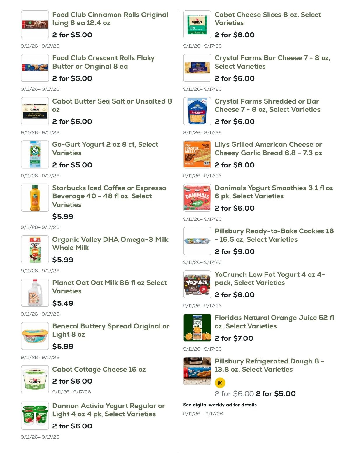 Geissler's Supermarket Weekly Ad September 11 - 17, 2026