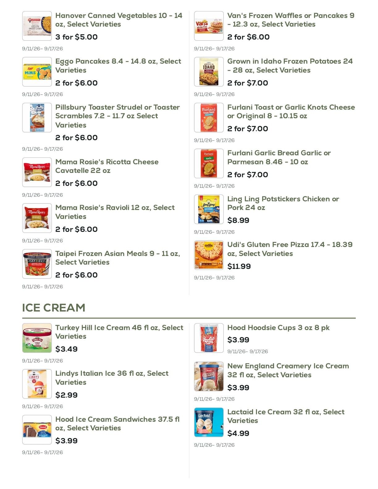 Geissler's Supermarket Weekly Ad September 11 - 17, 2026