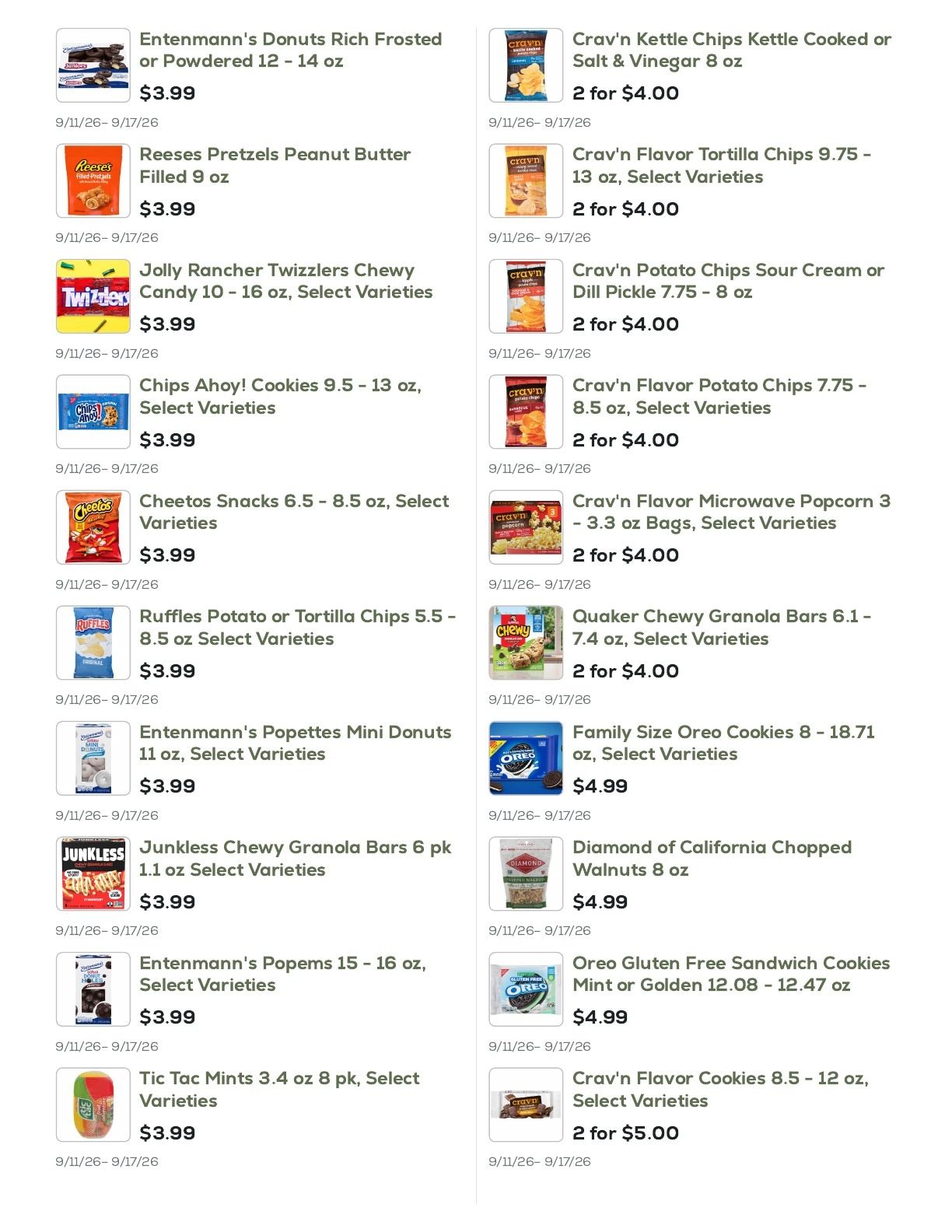 Geissler's Supermarket Weekly Ad September 11 - 17, 2026