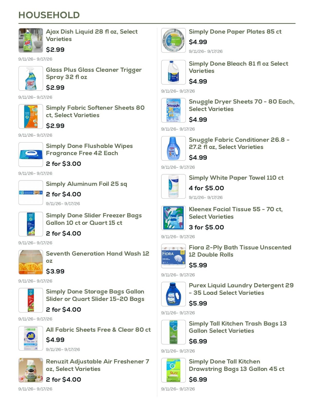 Geissler's Supermarket Weekly Ad September 11 - 17, 2026