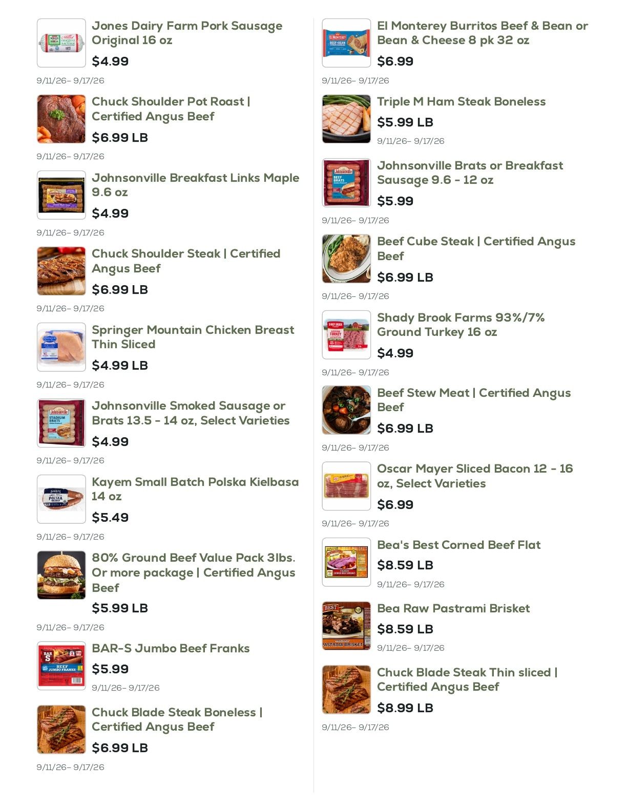 Geissler's Supermarket Weekly Ad September 11 - 17, 2026