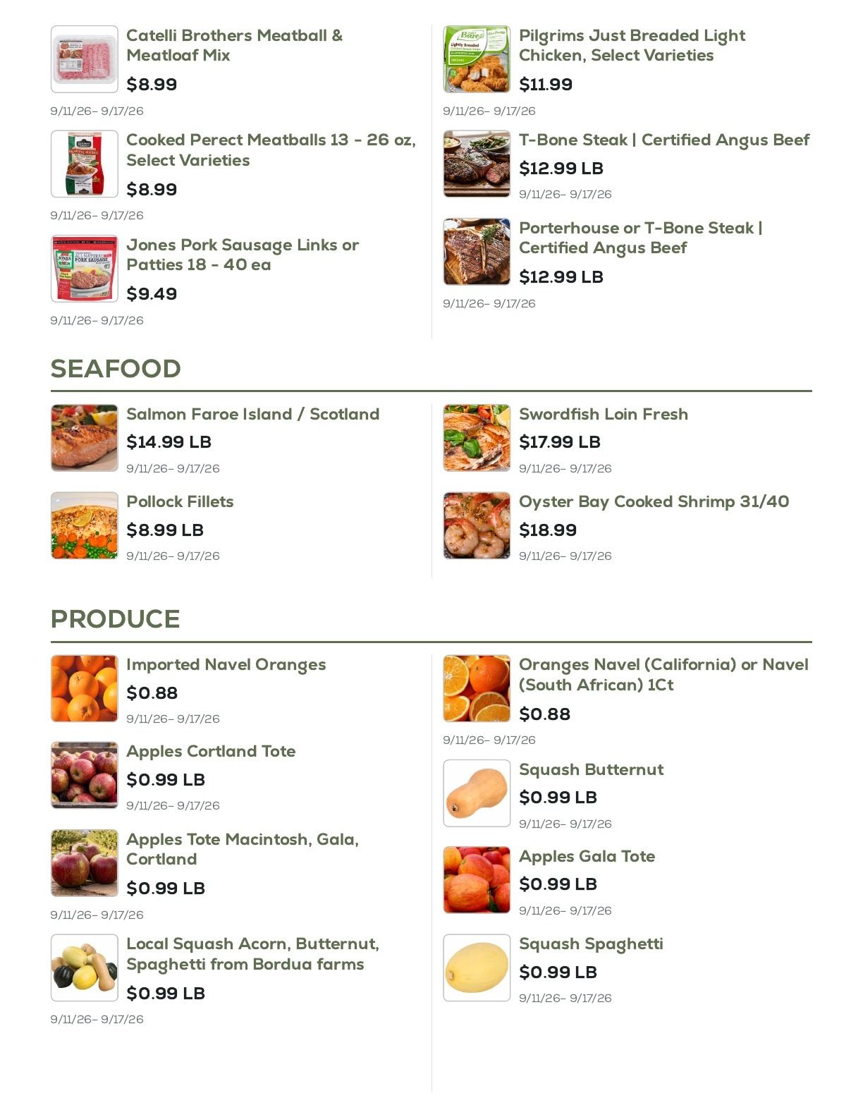 Geissler's Supermarket Weekly Ad September 11 - 17, 2026