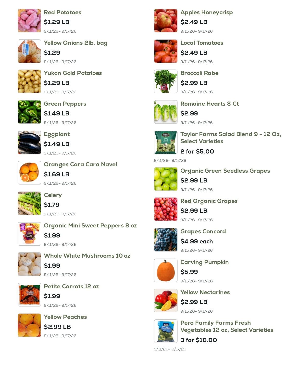 Geissler's Supermarket Weekly Ad September 11 - 17, 2026