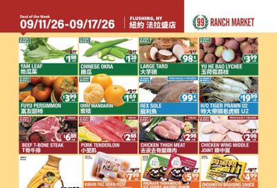 99 Ranch Market (Flushing, NY) Weekly Ad September 11 - 18, 2026
