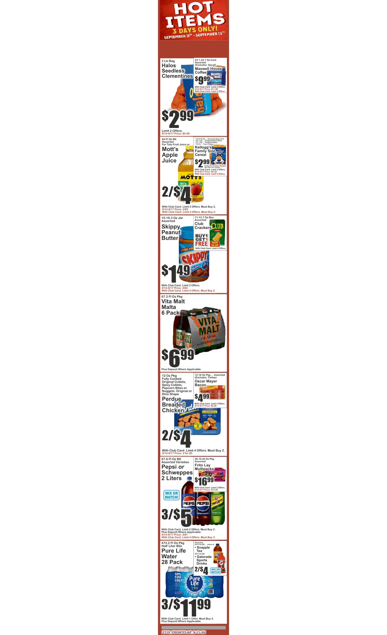 Food World Supermarket (4209 Avenue D, Brooklyn, NY) Key Food Weekly Ad September 11 - 17, 2026