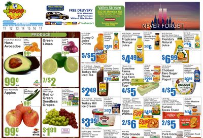 Food World Supermarket (Valley Stream, NY) Key Food Weekly Ad September 11 - 17, 2026