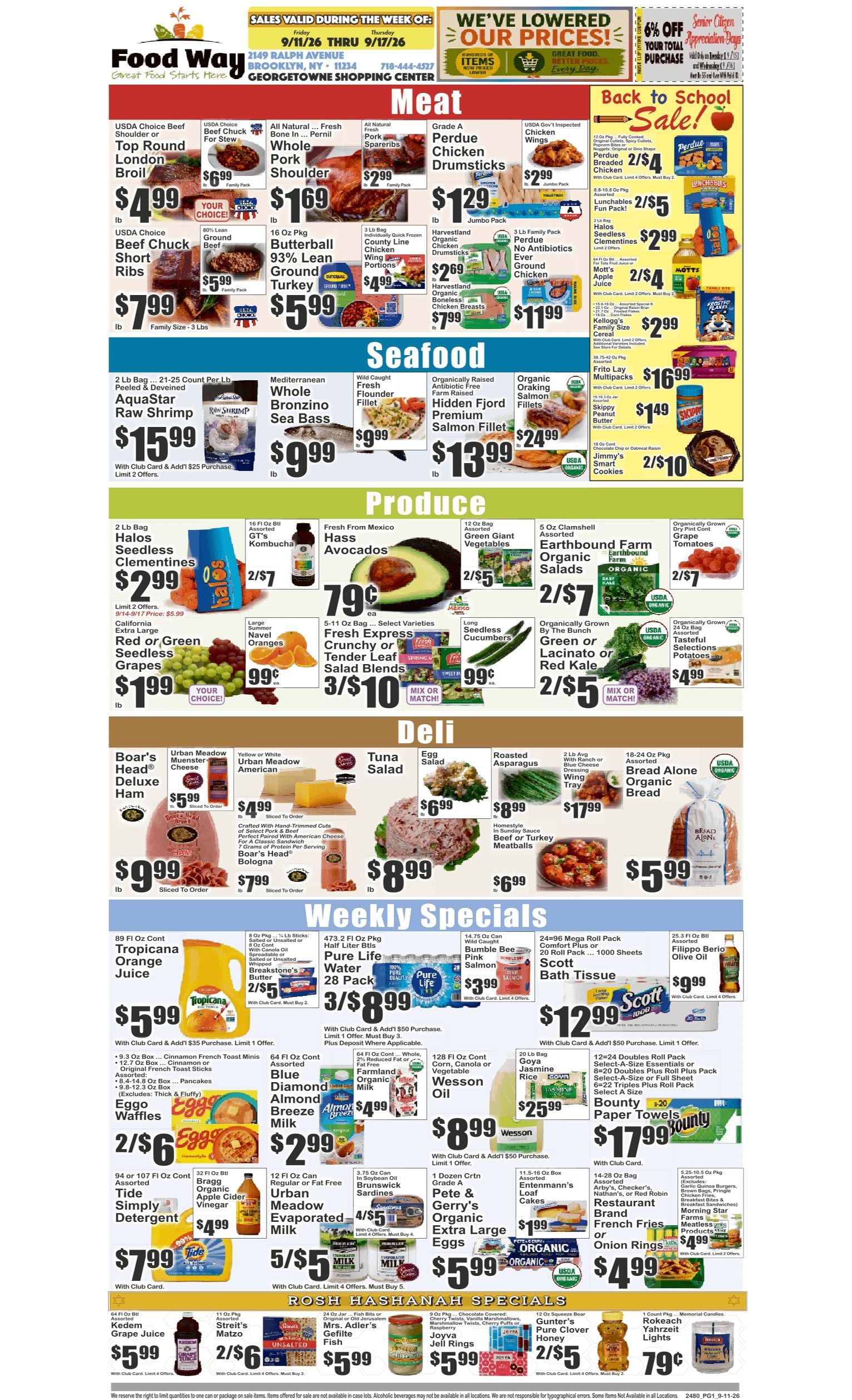 Food Way (2149 Ralph Avenue, Brooklyn, NY) Key Food Weekly Ad September 11 - 17, 2026