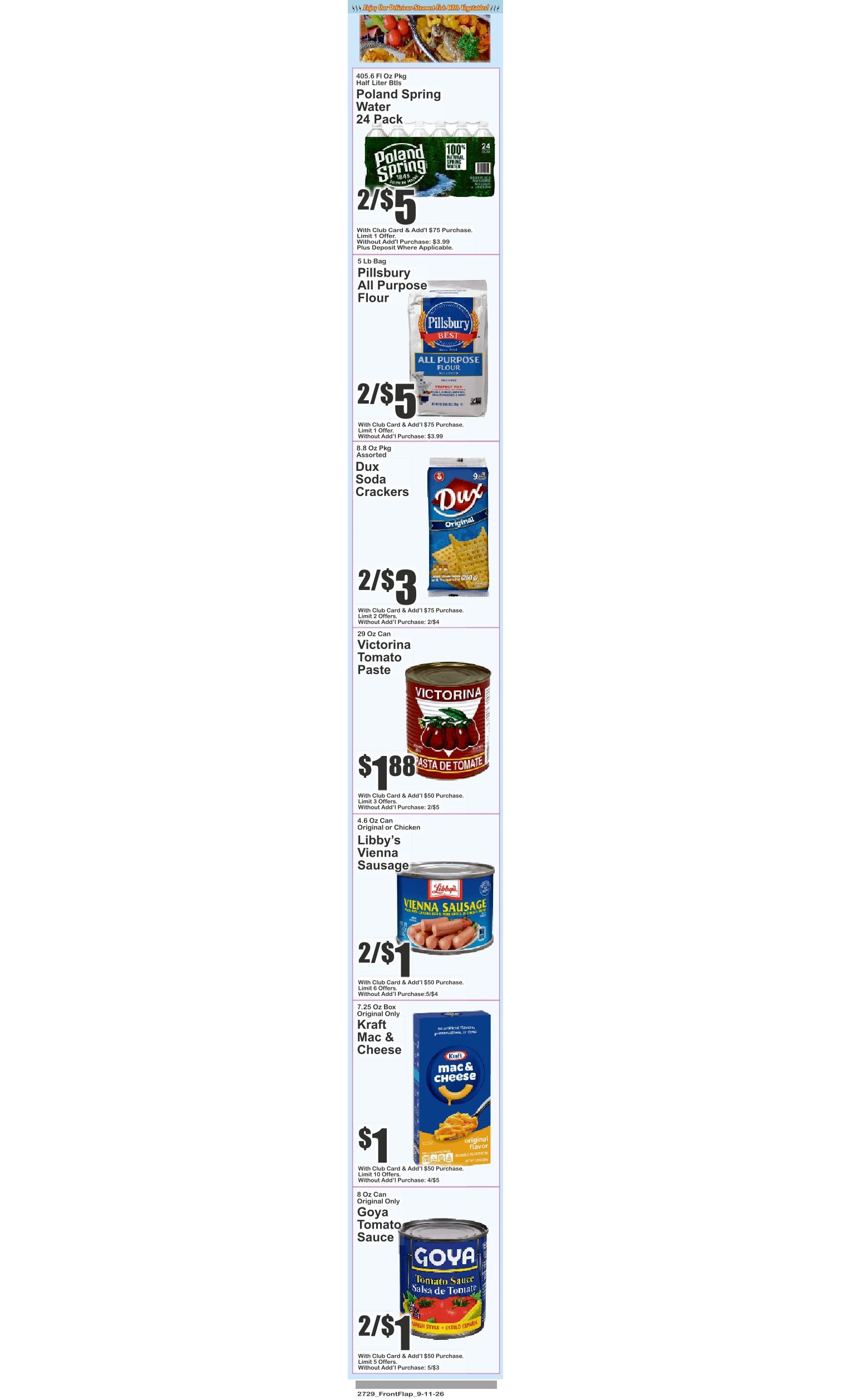 Golden Mango (2300 Randall Avenue, Bronx, NY) Key Food Weekly Ad September 11 - 17, 2026