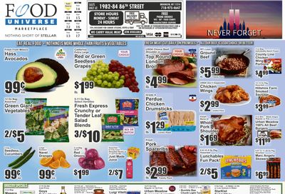 Food Universe (1982-84 86th Street, Brooklyn, NY) Weekly Ad September 11 - 17, 2026