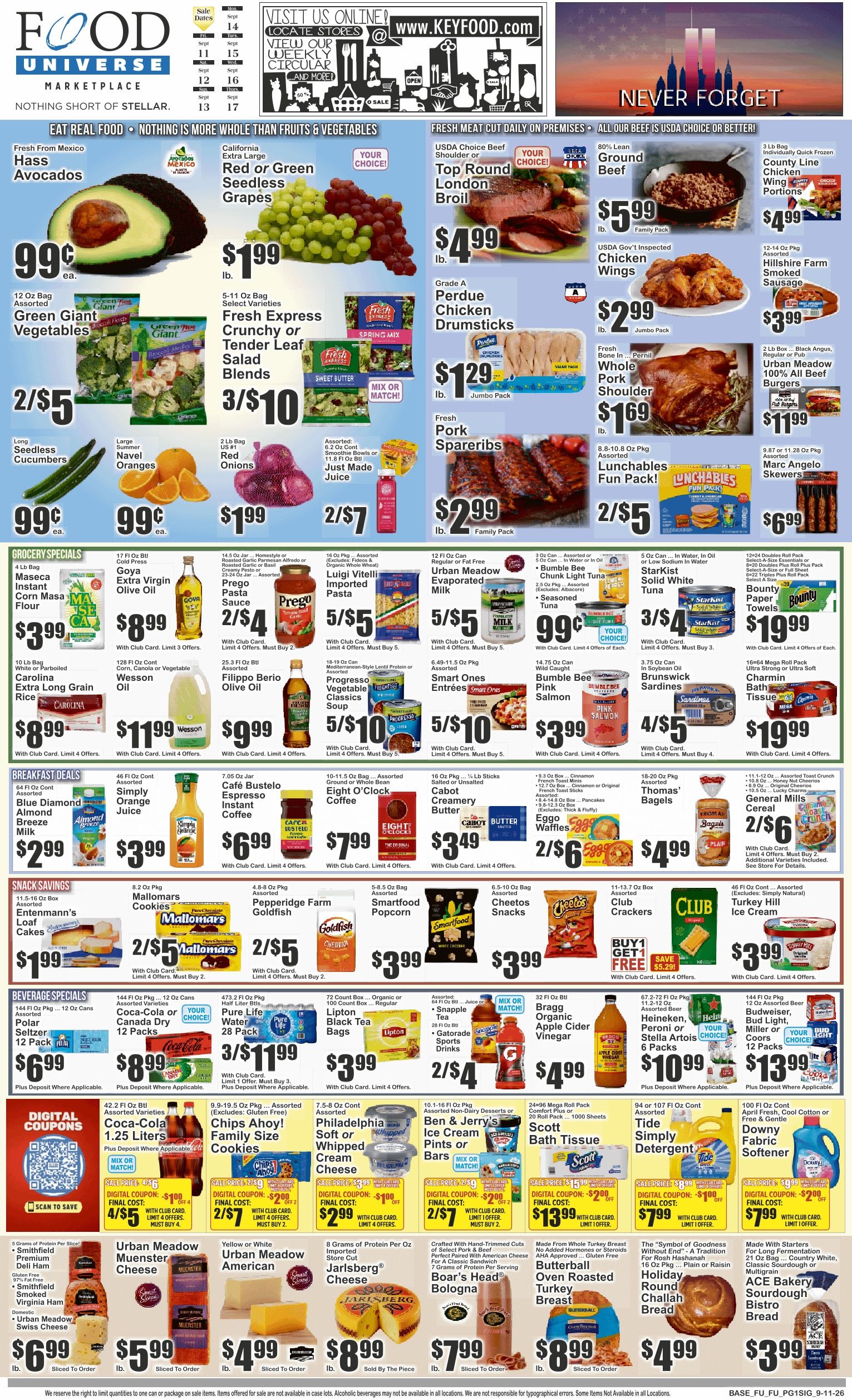 Dekalb Fresh Market (825 Dekalb Avenue, Brooklyn, NY) Key Food Weekly Ad September 11 - 17, 2026