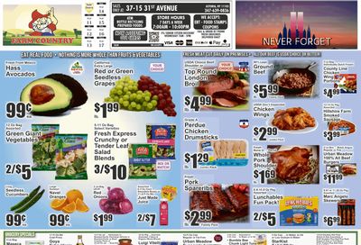 Farm Country (Astoria, NY) Key Food Weekly Ad September 11 - 17, 2026