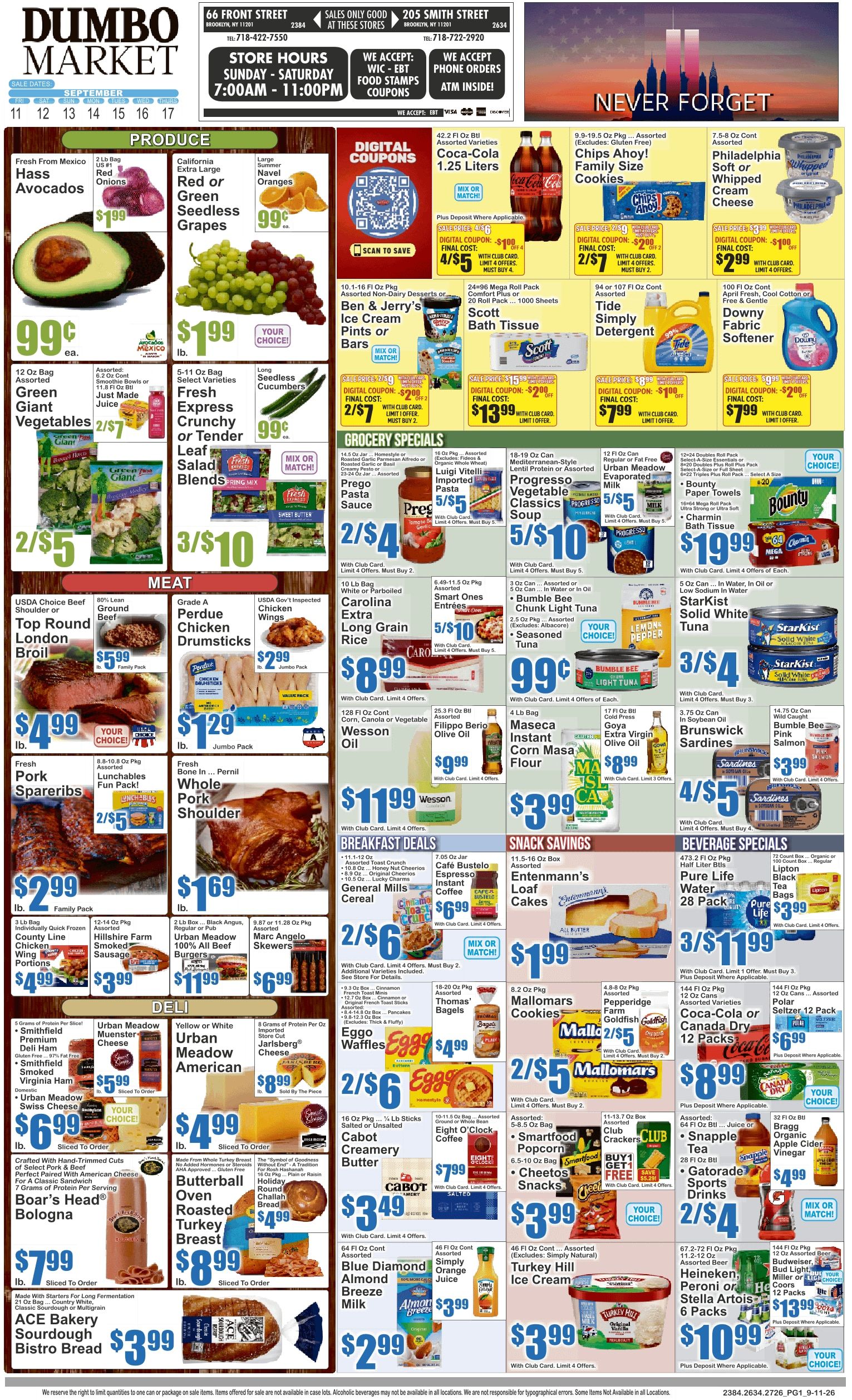 Dumbo Market Key Food Weekly Ad September 11 - 17, 2026