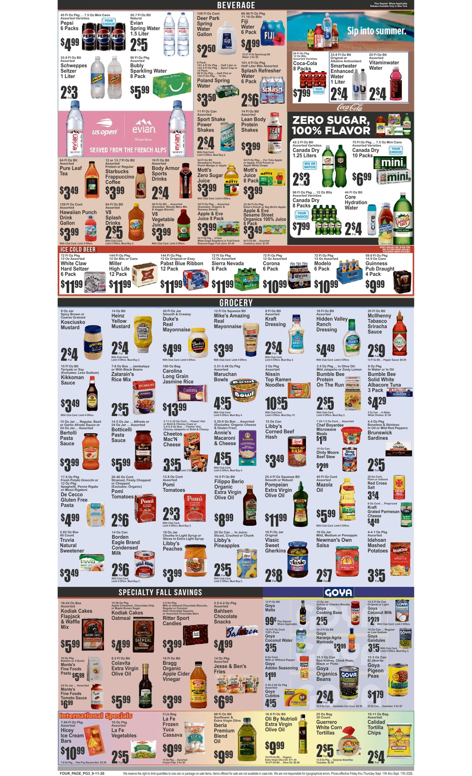 Dumbo Market Key Food Weekly Ad September 11 - 17, 2026