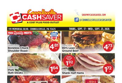 Cash Saver Connellsville Weekly Ad September 17 - 23, 2026