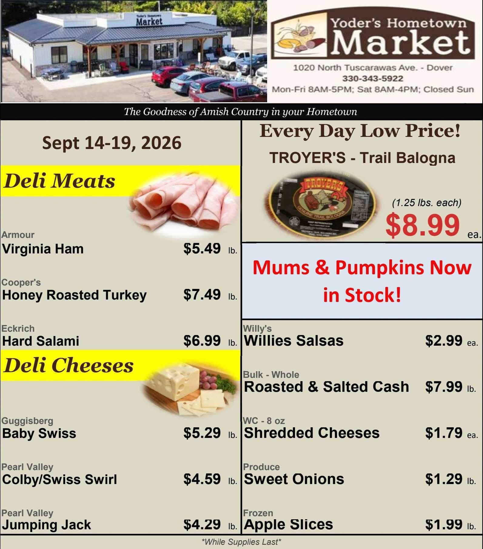 Yoder's Hometown Market Weekly Ad September 14 - 19, 2026