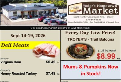 Yoder's Hometown Market Weekly Ad September 14 - 19, 2026