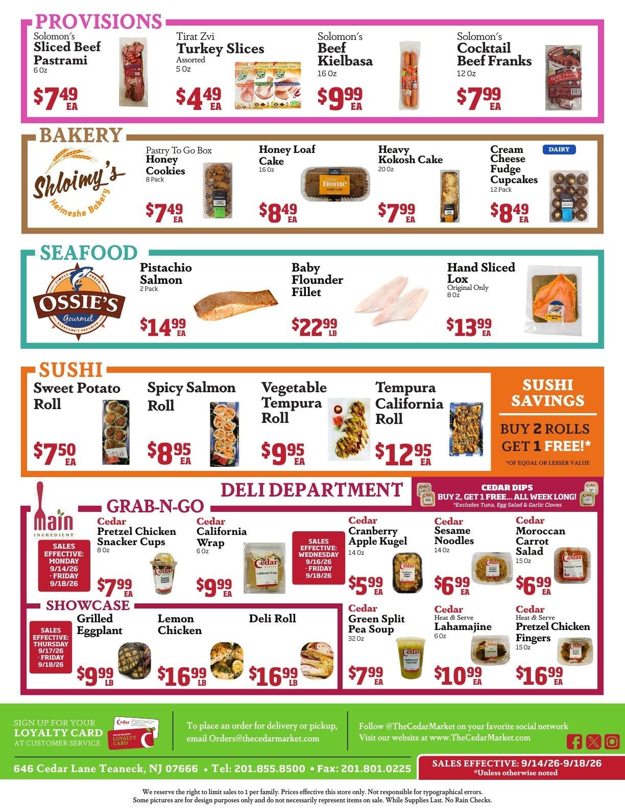 Cedar Market Weekly Ad September 17 - 18, 2026
