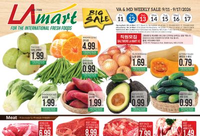 LA Mart Korean Weekly Ad September 11 - 17, 2026