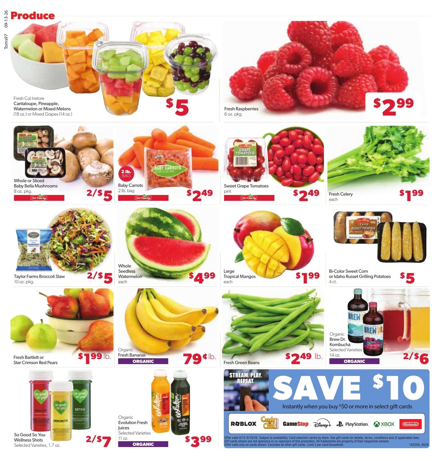 Tom's Food Center (Okemos, MI) Weekly Ad September 13 - 19, 2026