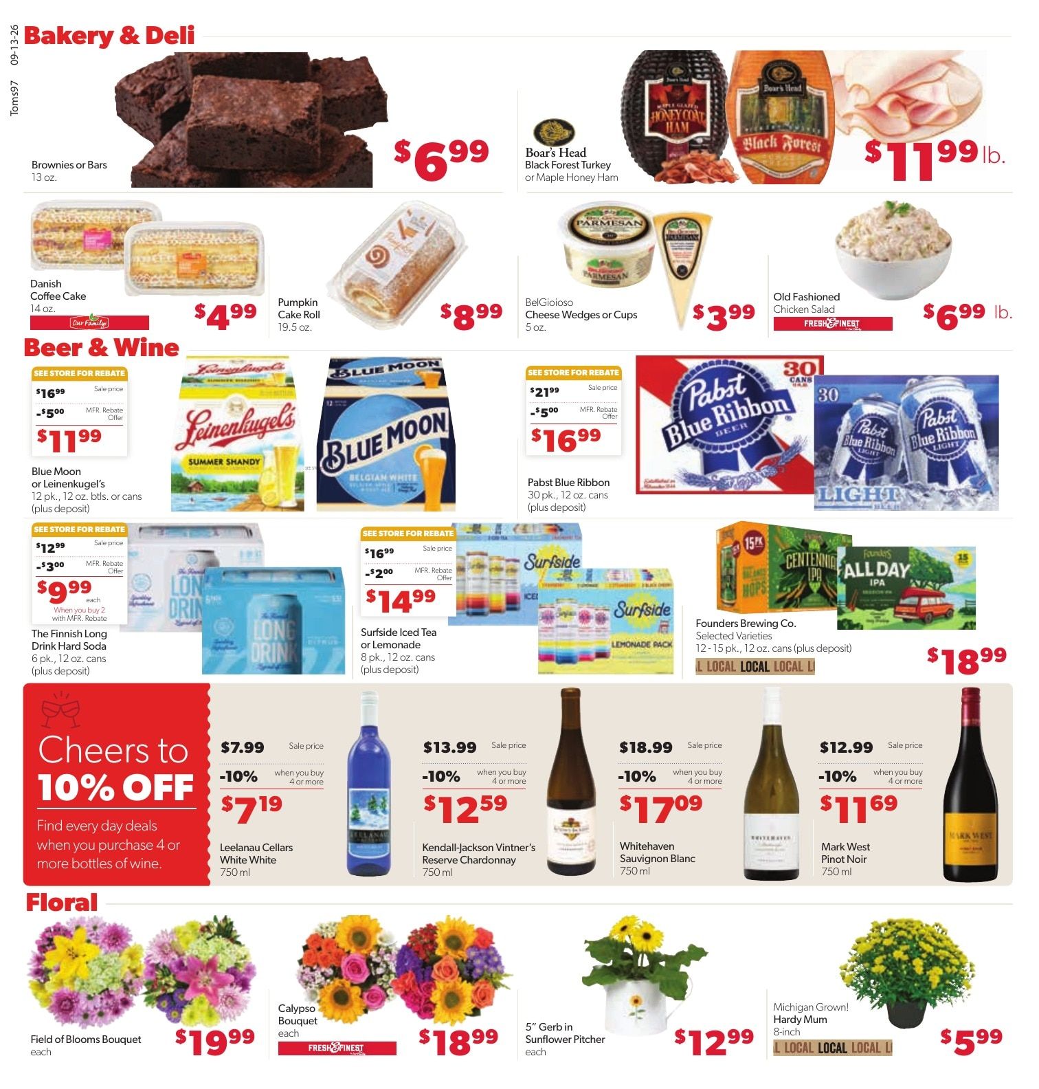 Tom's Food Center (Okemos, MI) Weekly Ad September 13 - 19, 2026