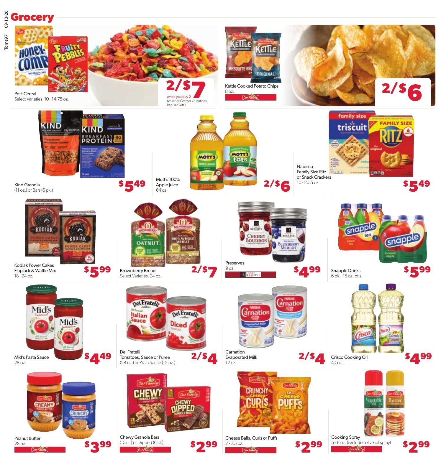 Tom's Food Center (Okemos, MI) Weekly Ad September 13 - 19, 2026