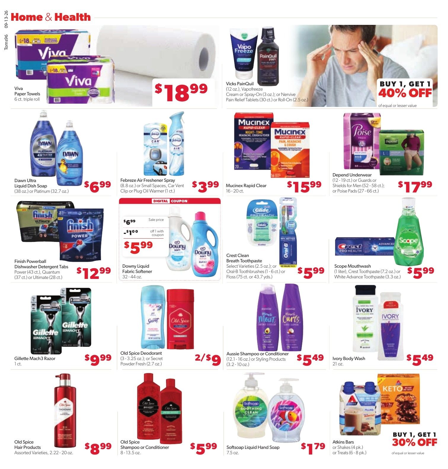 Tom's Food Center (Portland, MI) Weekly Ad September 13 - 19, 2026