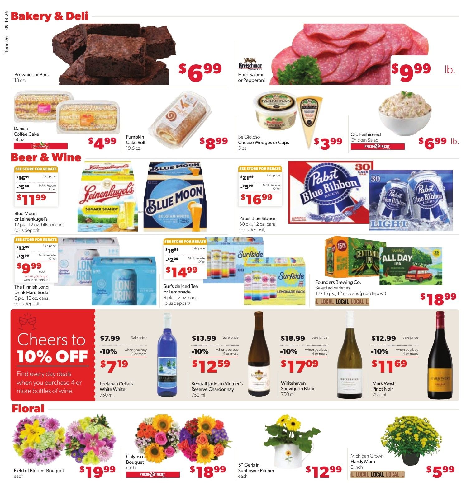 Tom's Food Center (Portland, MI) Weekly Ad September 13 - 19, 2026