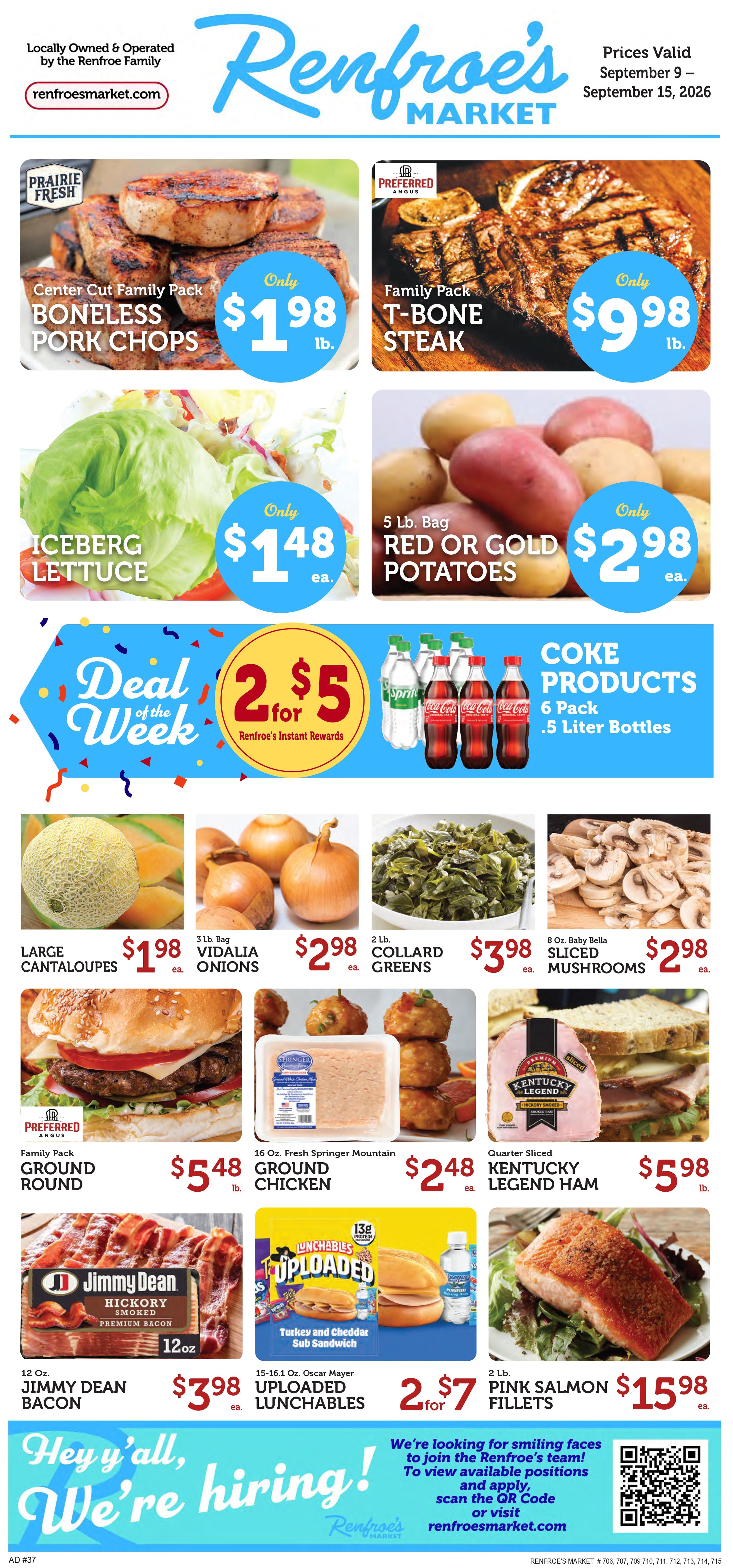 Renfroe's Market [ if($circulars->current_page->title == 'Recommended For You'); 'Recommended for the ' $vNameLastS ' Household!'; else; self->title; /if; ] Weekly Ad September 9 - 15, 2026