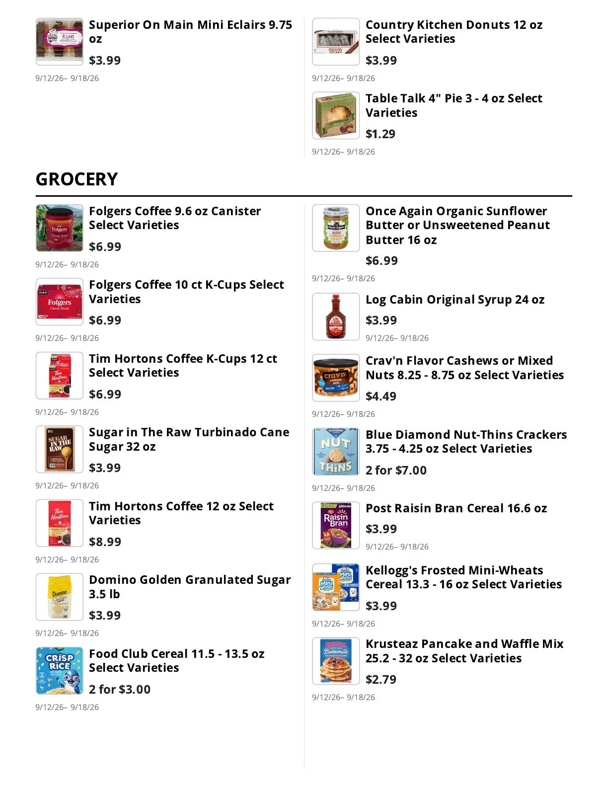 E.M. Heath Supermarket Weekly Ad September 12 - 18, 2026