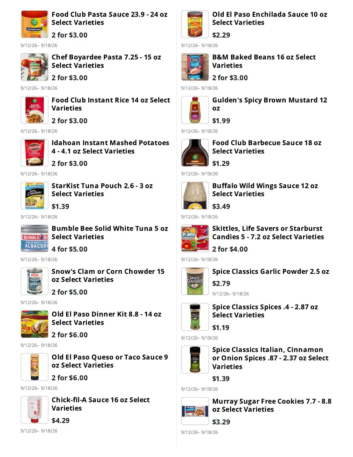 E.M. Heath Supermarket Weekly Ad September 12 - 18, 2026