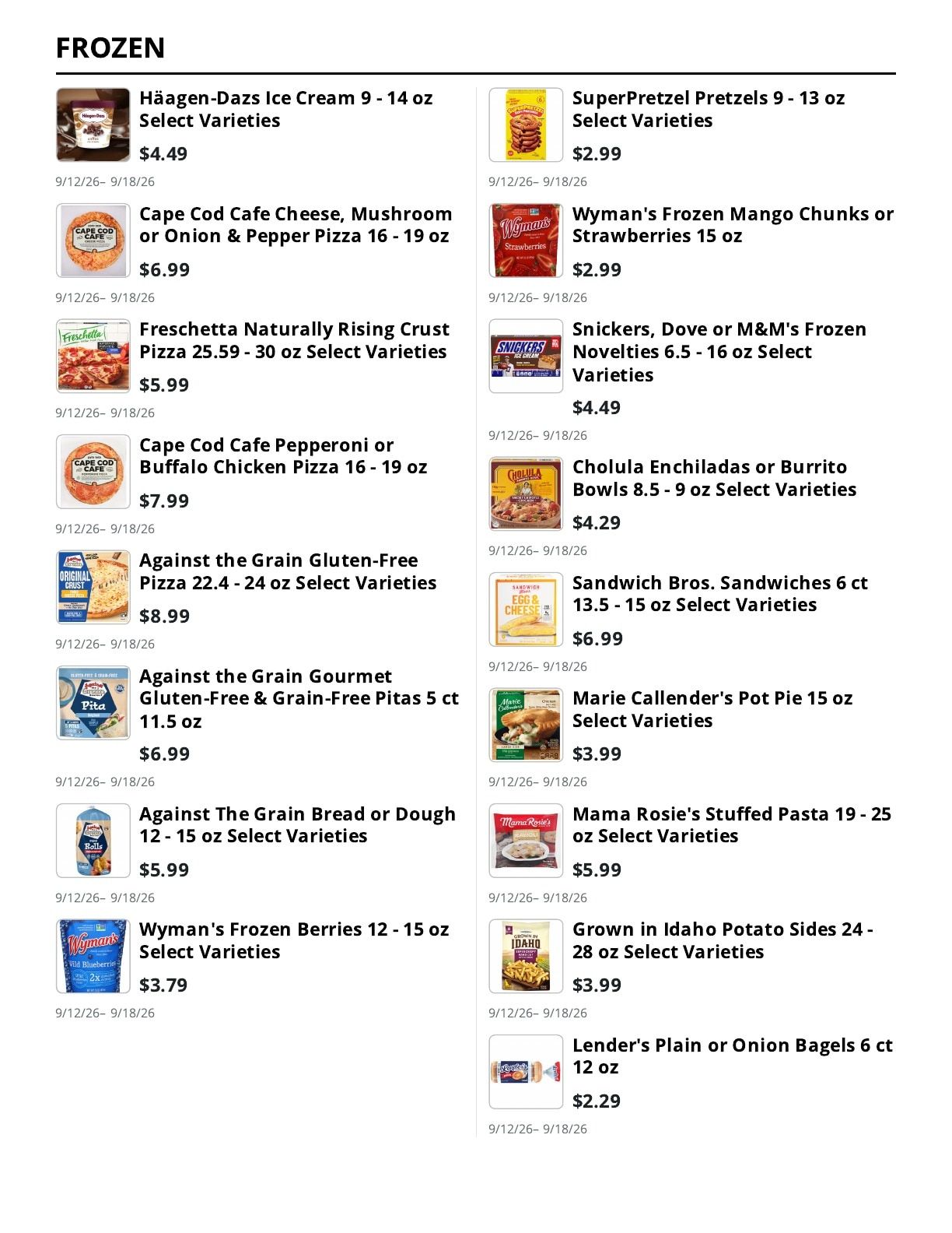E.M. Heath Supermarket Weekly Ad September 12 - 18, 2026