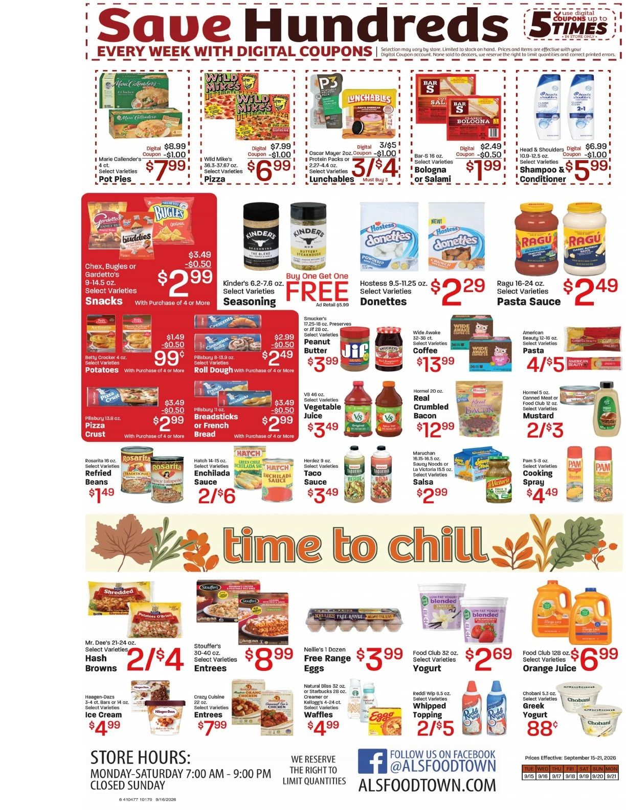 Al's Foodtown Weekly Ad September 15 - 21, 2026