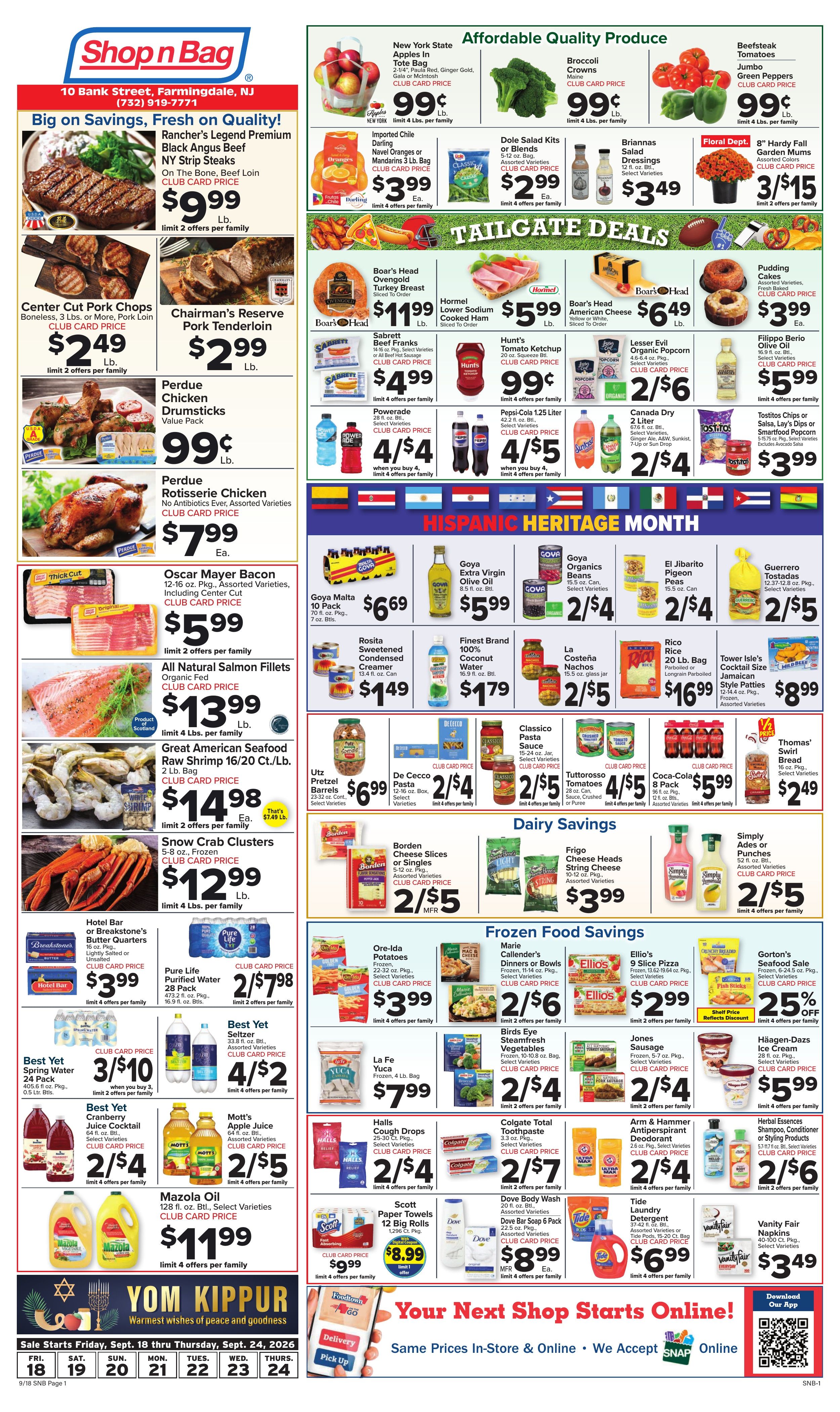 Shop n Bag Weekly Ad September 18 - 24, 2026