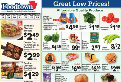 Foodtown Weekly Ad September 18 - 24, 2026