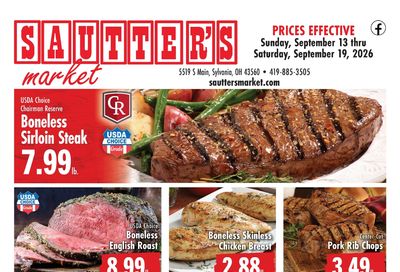 Sautter's Market Weekly Ad September 13 - 19, 2026