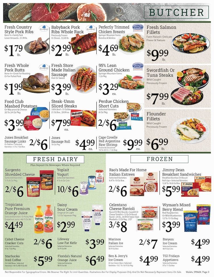 Walsh's Quality Market IGA Weekly Ad September 13 - 19, 2026