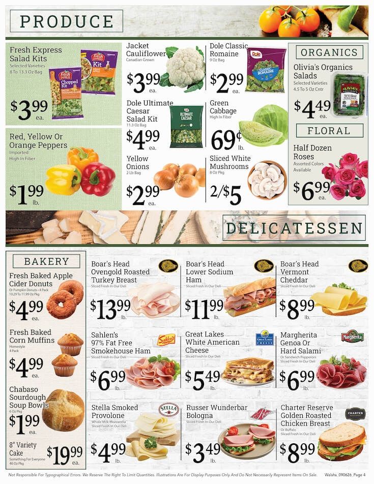 Walsh's Quality Market IGA Weekly Ad September 13 - 19, 2026