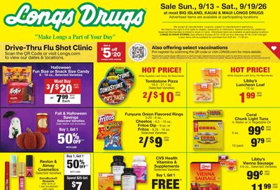 Longs Drugs Big Island Weekly Ad September 13 - 19, 2026