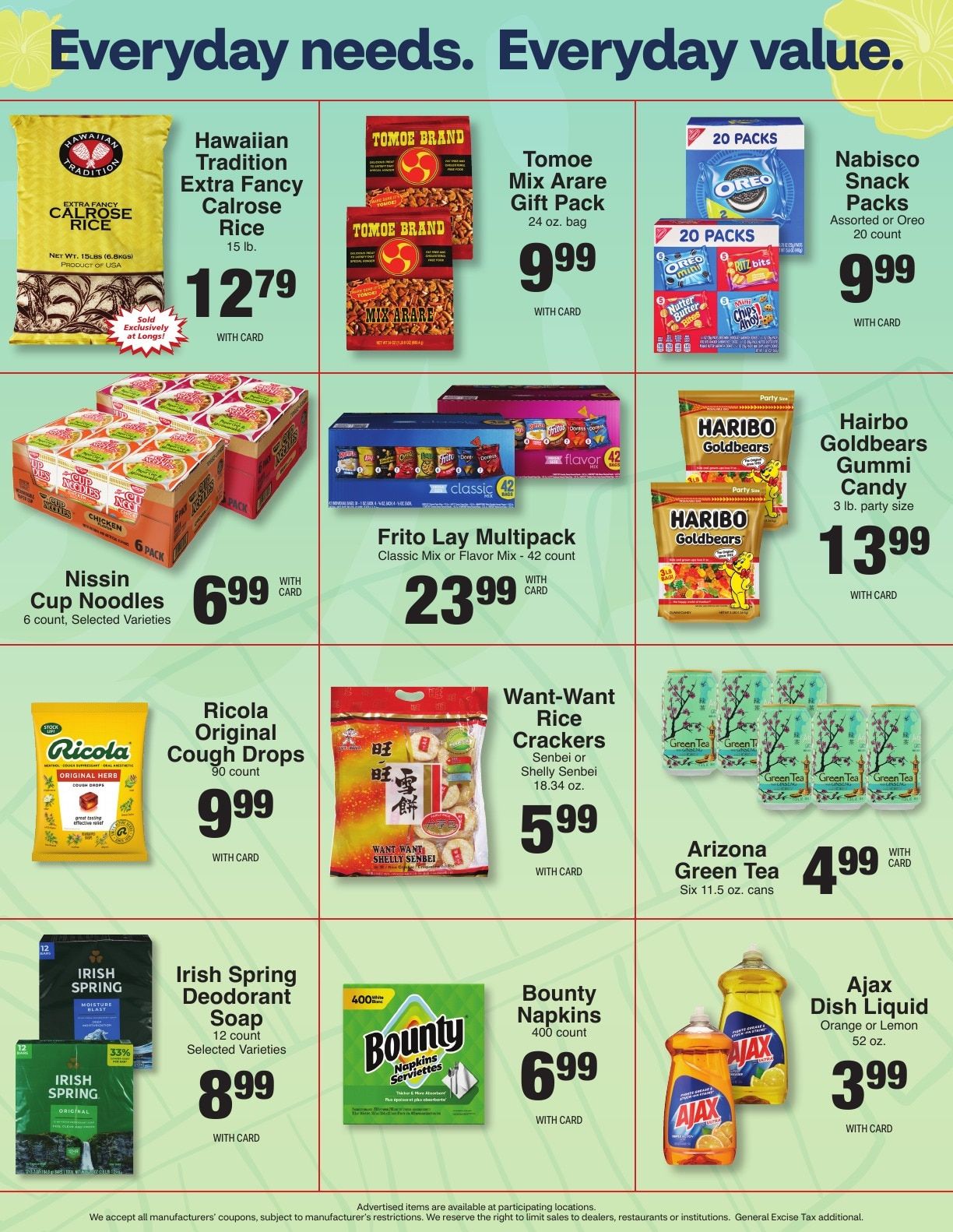 Longs Drugs Big Island Weekly Ad September 13 - 19, 2026