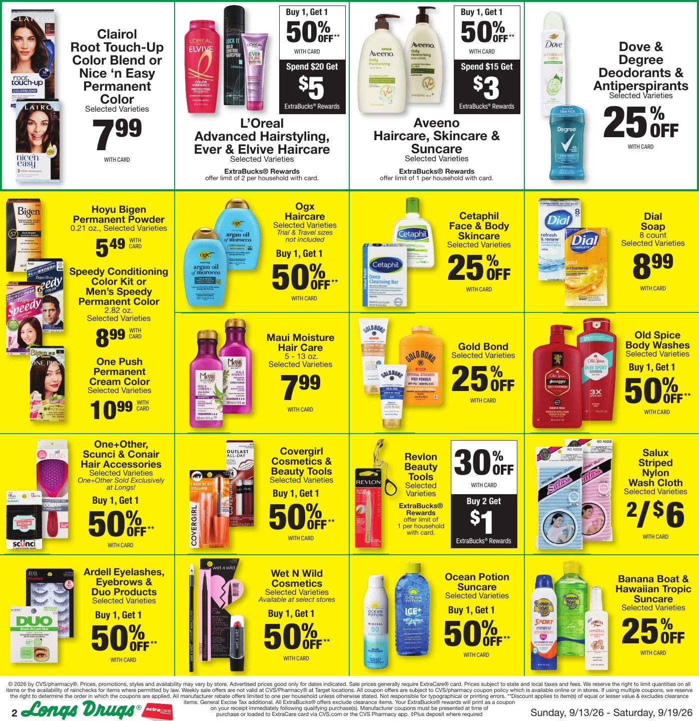 Longs Drugs Big Island Weekly Ad September 13 - 19, 2026