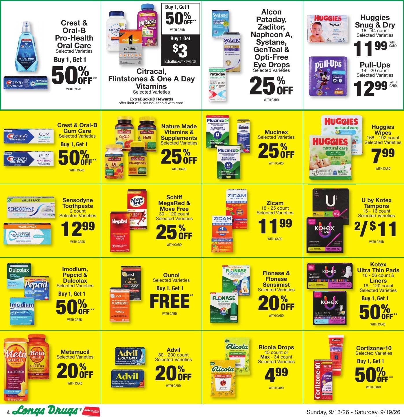 Longs Drugs Big Island Weekly Ad September 13 - 19, 2026