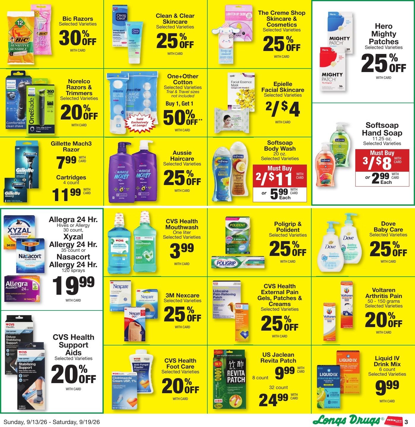Longs Drugs Maui and Kauai Weekly Ad September 13 - 19, 2026