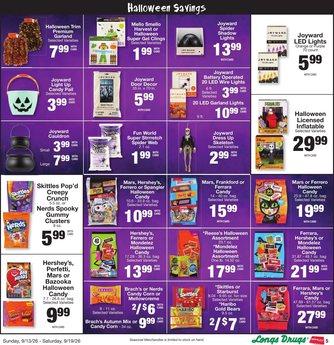 Longs Drugs Maui and Kauai Weekly Ad September 13 - 19, 2026