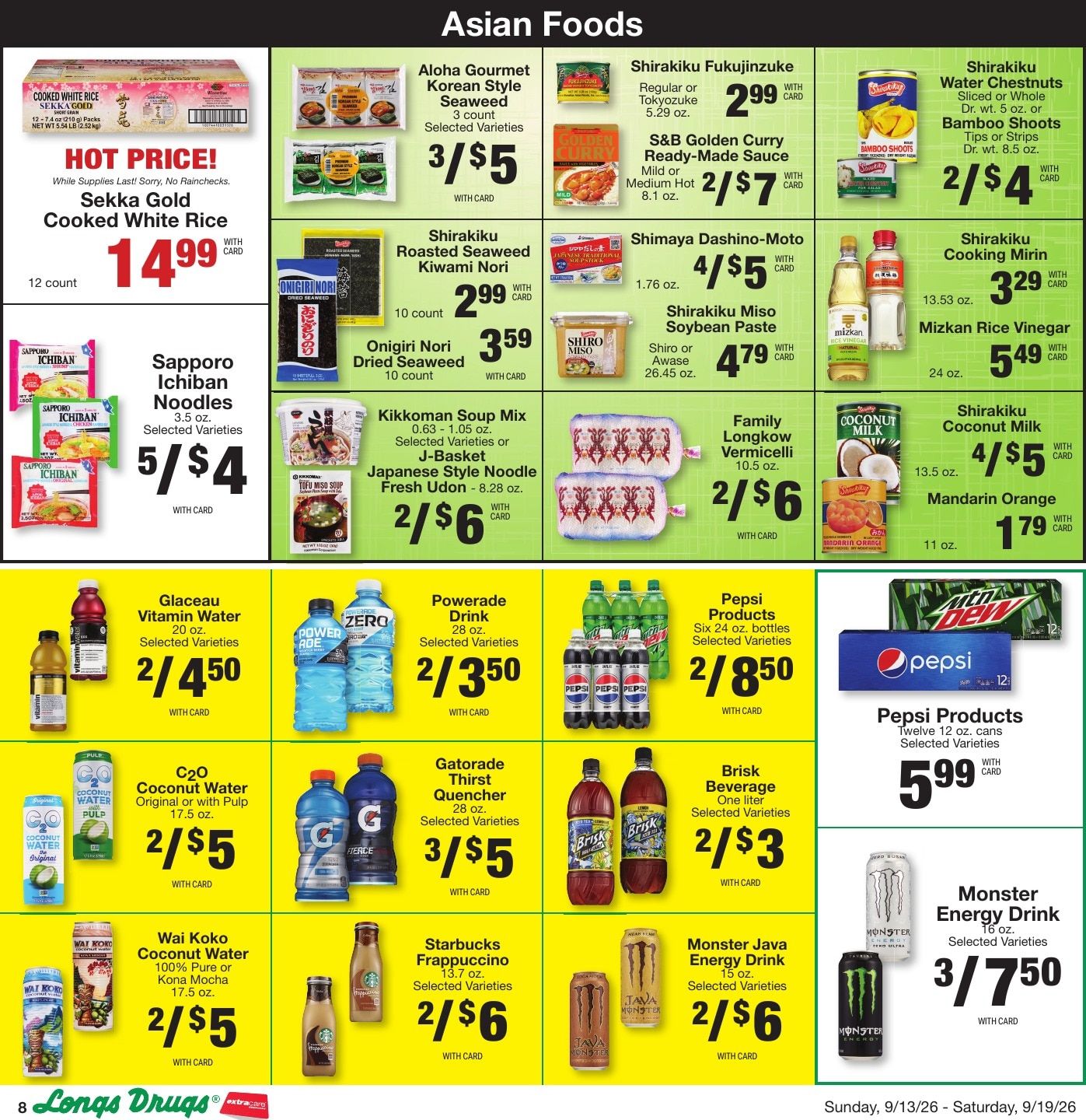 Longs Drugs Maui and Kauai Weekly Ad September 13 - 19, 2026