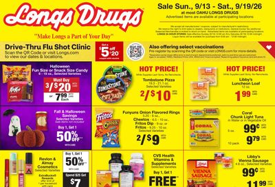 Longs Drugs Oahu Weekly Ad September 13 - 19, 2026